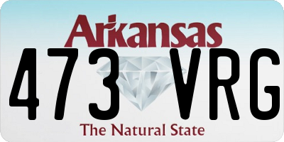 AR license plate 473VRG