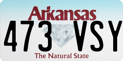 AR license plate 473VSY