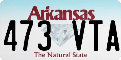 AR license plate 473VTA