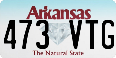 AR license plate 473VTG