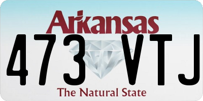 AR license plate 473VTJ