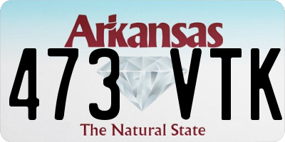 AR license plate 473VTK