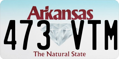 AR license plate 473VTM