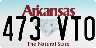 AR license plate 473VTO