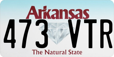 AR license plate 473VTR