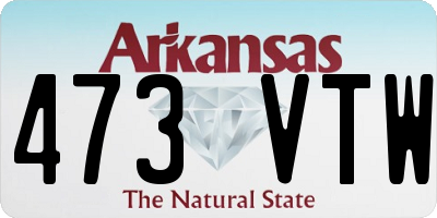 AR license plate 473VTW