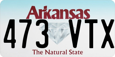 AR license plate 473VTX