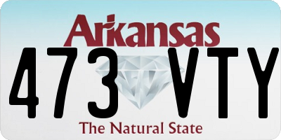 AR license plate 473VTY