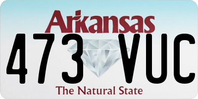 AR license plate 473VUC