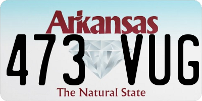 AR license plate 473VUG