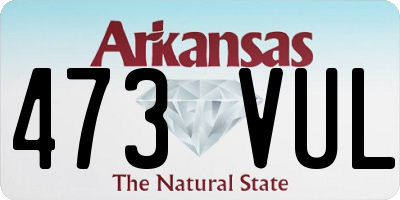 AR license plate 473VUL