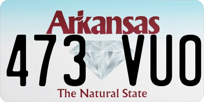AR license plate 473VUO