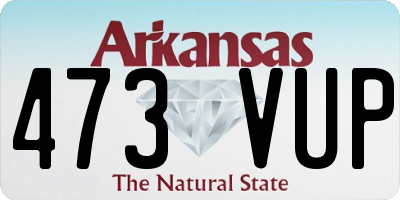 AR license plate 473VUP