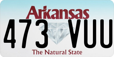 AR license plate 473VUU