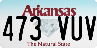 AR license plate 473VUV