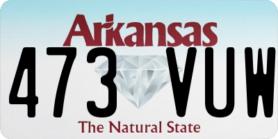 AR license plate 473VUW