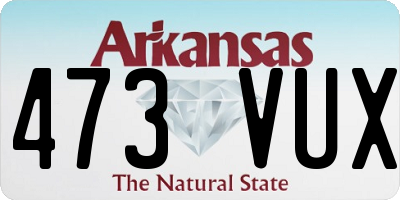 AR license plate 473VUX