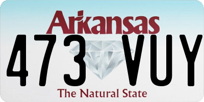 AR license plate 473VUY