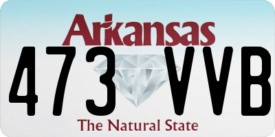 AR license plate 473VVB