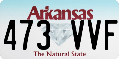 AR license plate 473VVF