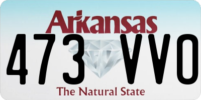 AR license plate 473VVO