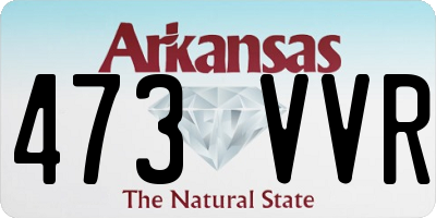AR license plate 473VVR