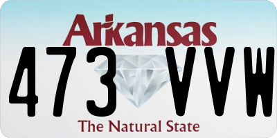 AR license plate 473VVW