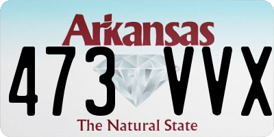 AR license plate 473VVX