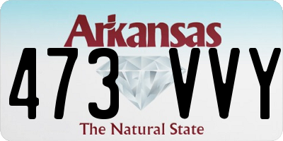 AR license plate 473VVY