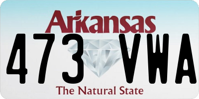 AR license plate 473VWA