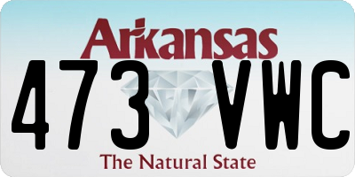 AR license plate 473VWC