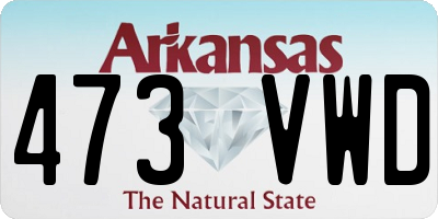 AR license plate 473VWD