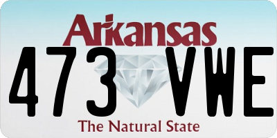 AR license plate 473VWE