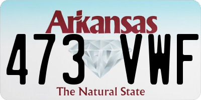 AR license plate 473VWF