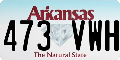 AR license plate 473VWH