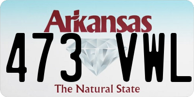 AR license plate 473VWL