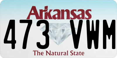 AR license plate 473VWM