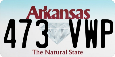 AR license plate 473VWP