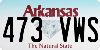 AR license plate 473VWS