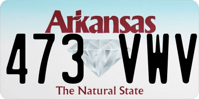 AR license plate 473VWV