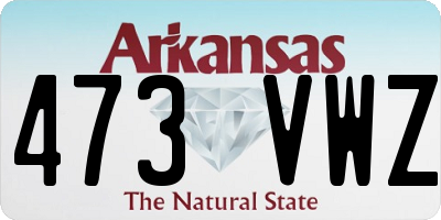 AR license plate 473VWZ