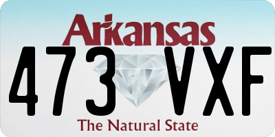 AR license plate 473VXF