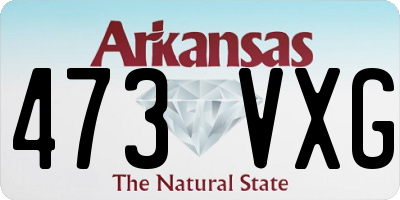 AR license plate 473VXG