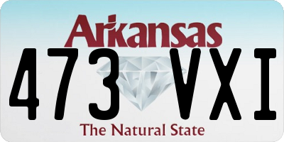 AR license plate 473VXI