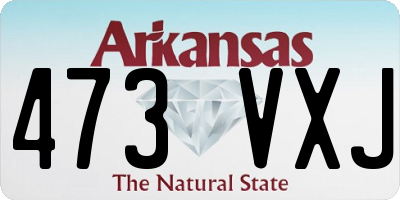 AR license plate 473VXJ
