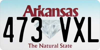 AR license plate 473VXL
