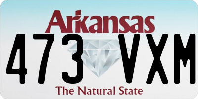 AR license plate 473VXM
