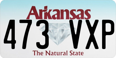 AR license plate 473VXP
