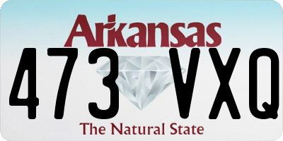 AR license plate 473VXQ