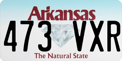 AR license plate 473VXR